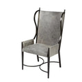 GLOBAL VIEWS IRON WING CHAIR W/GREY HAIR - Lounge