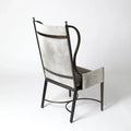 GLOBAL VIEWS IRON WING CHAIR W/GREY HAIR - Lounge