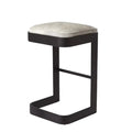 GLOBAL VIEWS REGAN HIGH BAR STOOL W/GREY HAIR - Bar Stools