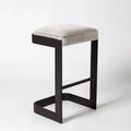 GLOBAL VIEWS REGAN HIGH BAR STOOL W/GREY HAIR - Bar Stools