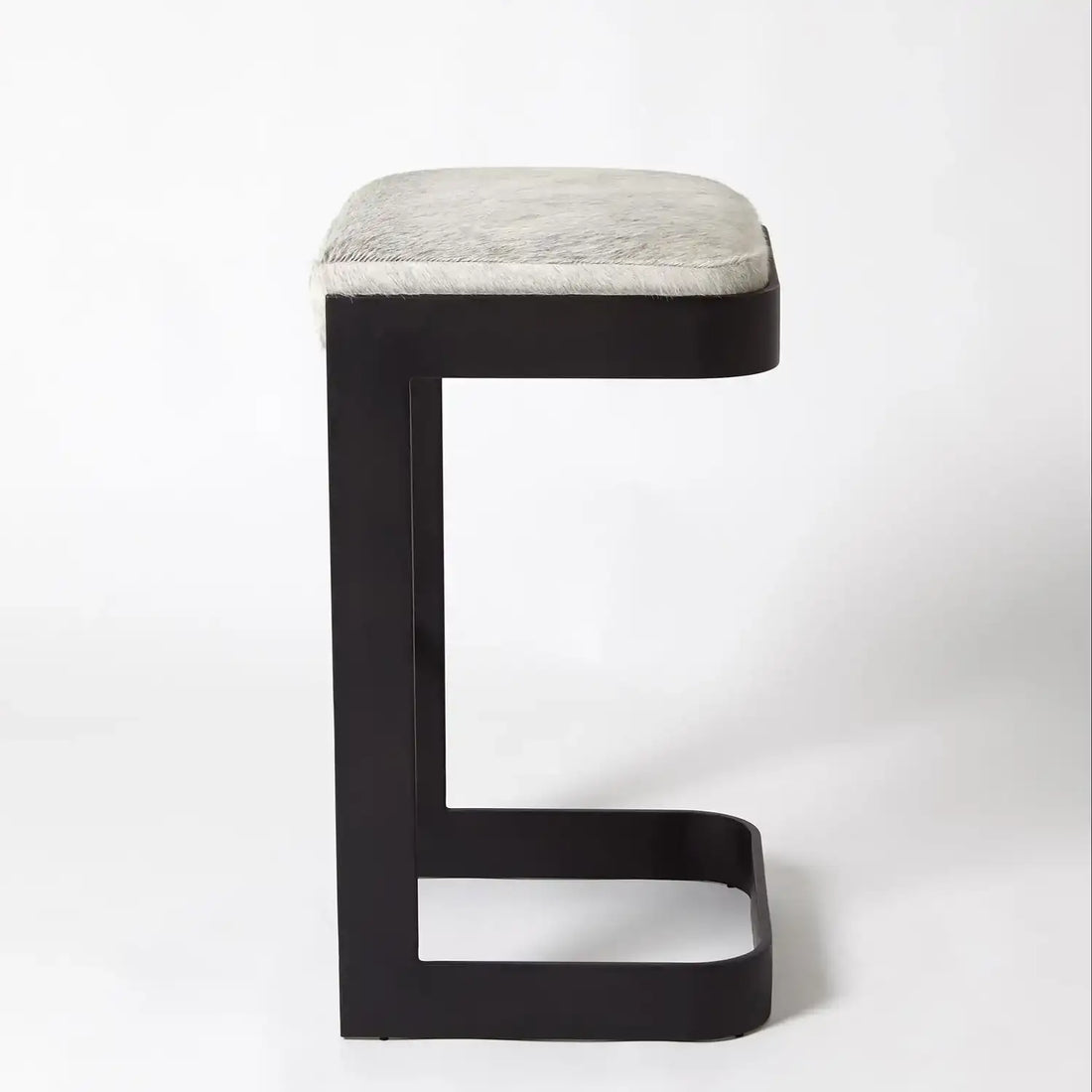 GLOBAL VIEWS REGAN HIGH BAR STOOL W/GREY HAIR - Bar Stools
