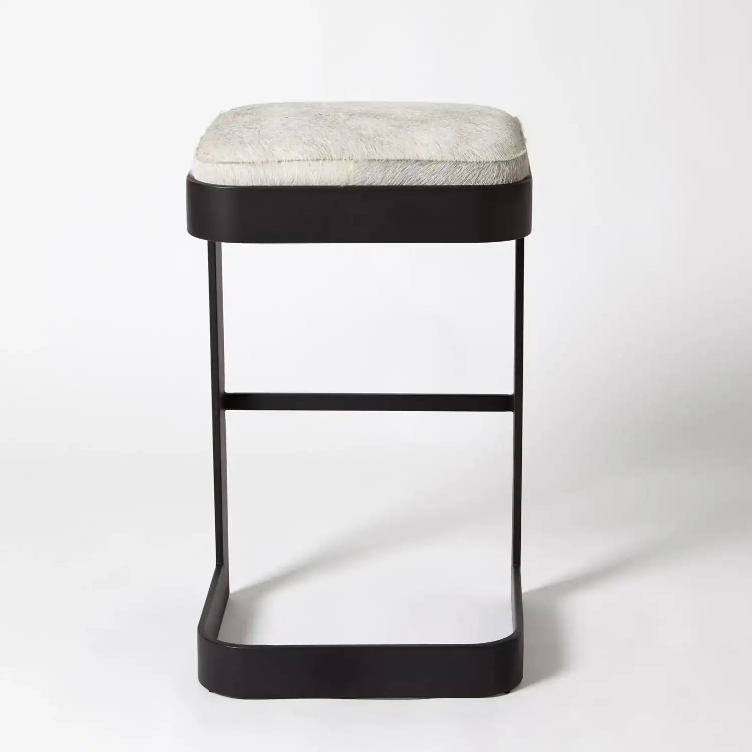 GLOBAL VIEWS REGAN HIGH BAR STOOL W/GREY HAIR - Bar Stools