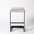 GLOBAL VIEWS REGAN HIGH BAR STOOL W/GREY HAIR - Bar Stools