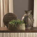 GLOBAL VIEWS HEMP ETCHED PLANTER - Decorative Accents