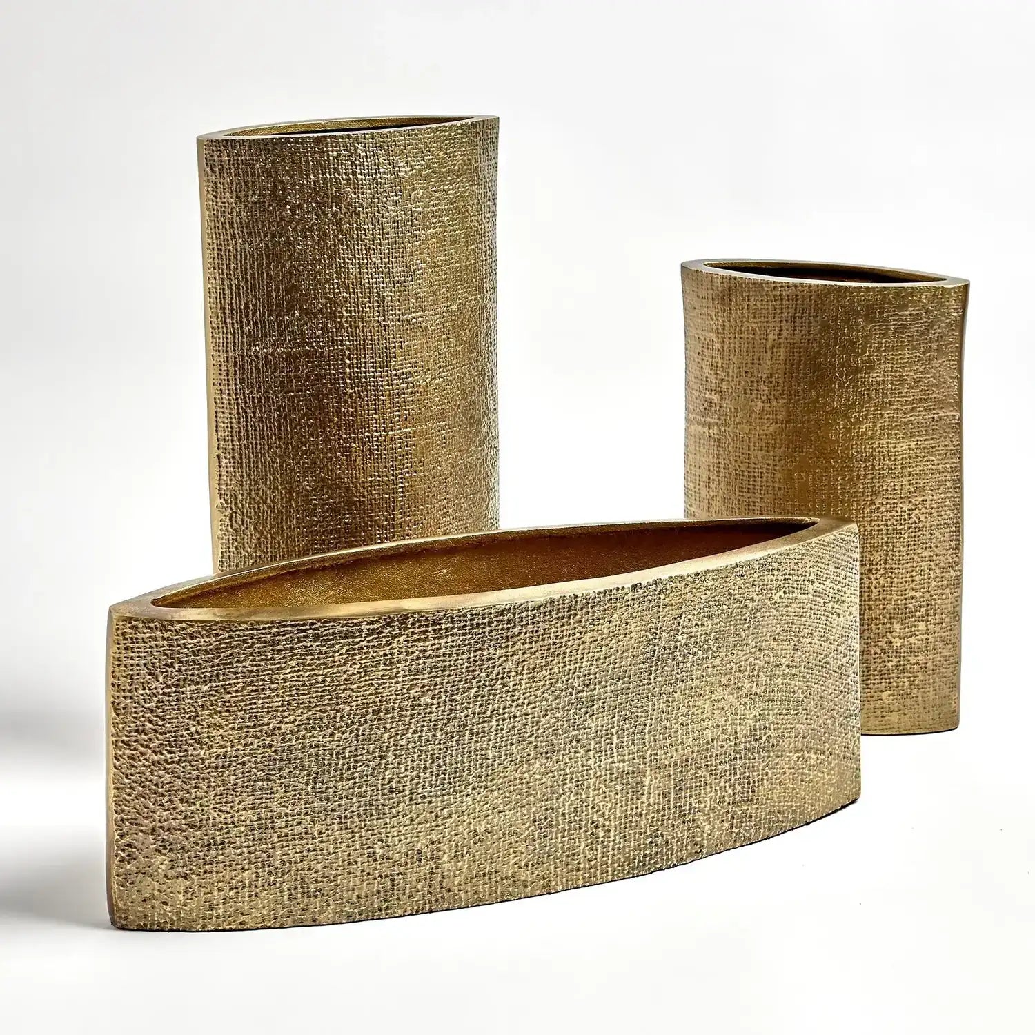 GLOBAL VIEWS HEMP ETCHED PLANTER - Decorative Accents