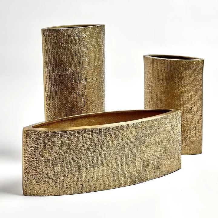 GLOBAL VIEWS HEMP ETCHED PLANTER - Decorative Accents