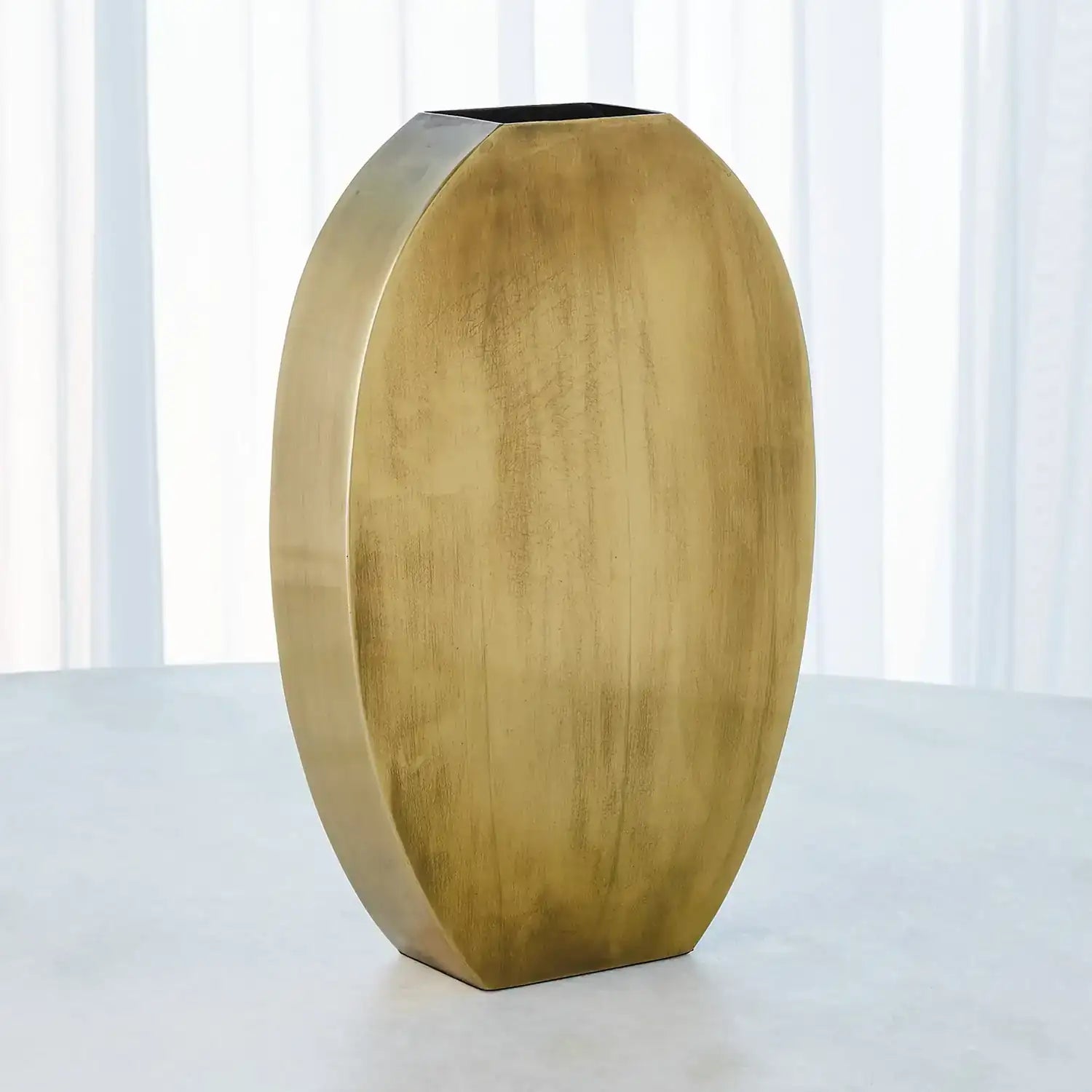 GLOBAL VIEWS SQUARED OVAL VASE - Decorative Accents