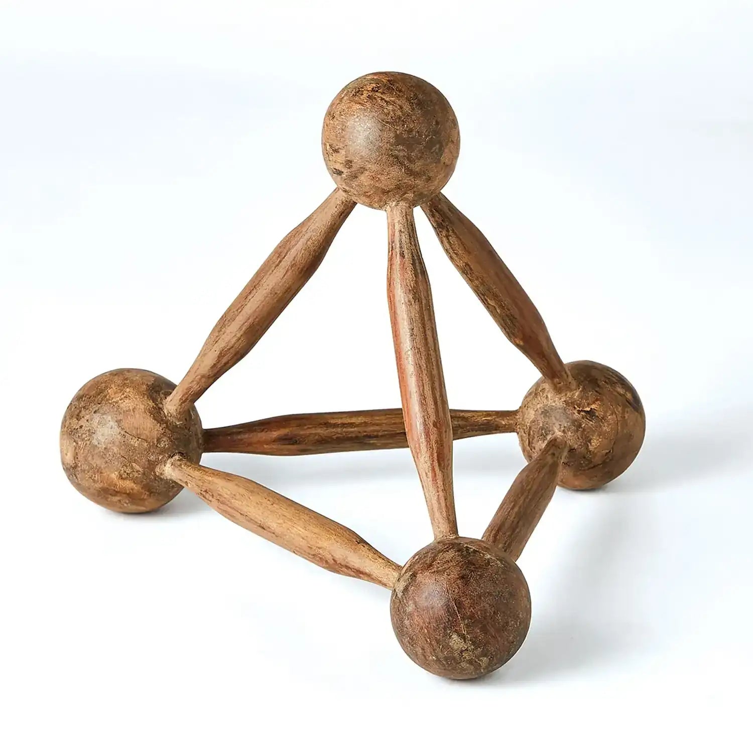 GLOBAL VIEWS ROLLER PIN/WOODEN BALL PYRAMID - Decorative Accents
