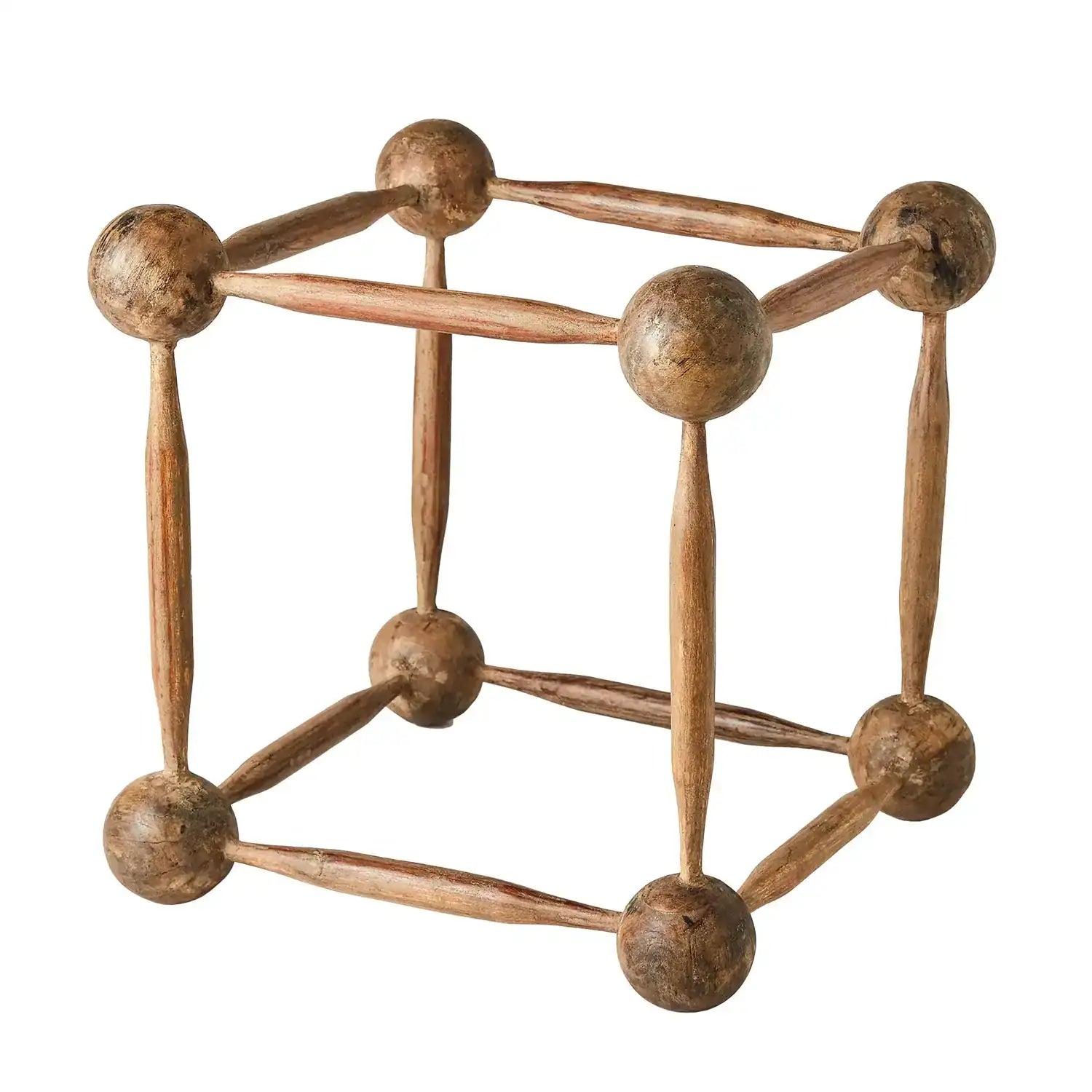 GLOBAL VIEWS ROLLER PIN/WOODEN BALL CUBE - Decorative Accents