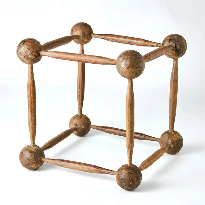 GLOBAL VIEWS ROLLER PIN/WOODEN BALL CUBE - Decorative Accents
