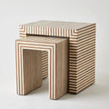 GLOBAL VIEWS SIENNA NESTING END TABLE - Side