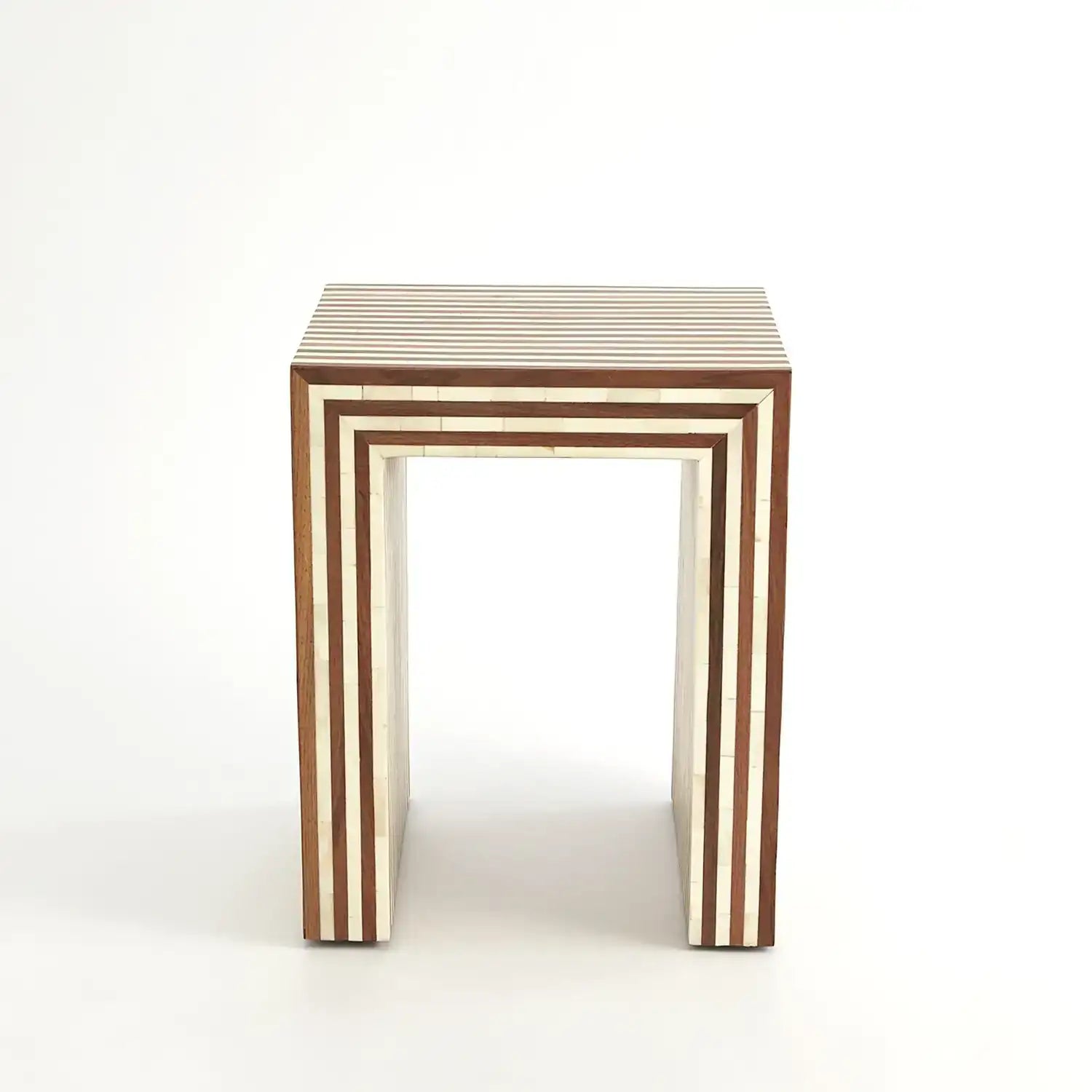 GLOBAL VIEWS SIENNA NESTING END TABLE - Side