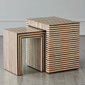 GLOBAL VIEWS SIENNA NESTING END TABLE - Side