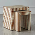 GLOBAL VIEWS SIENNA NESTING END TABLE - Side