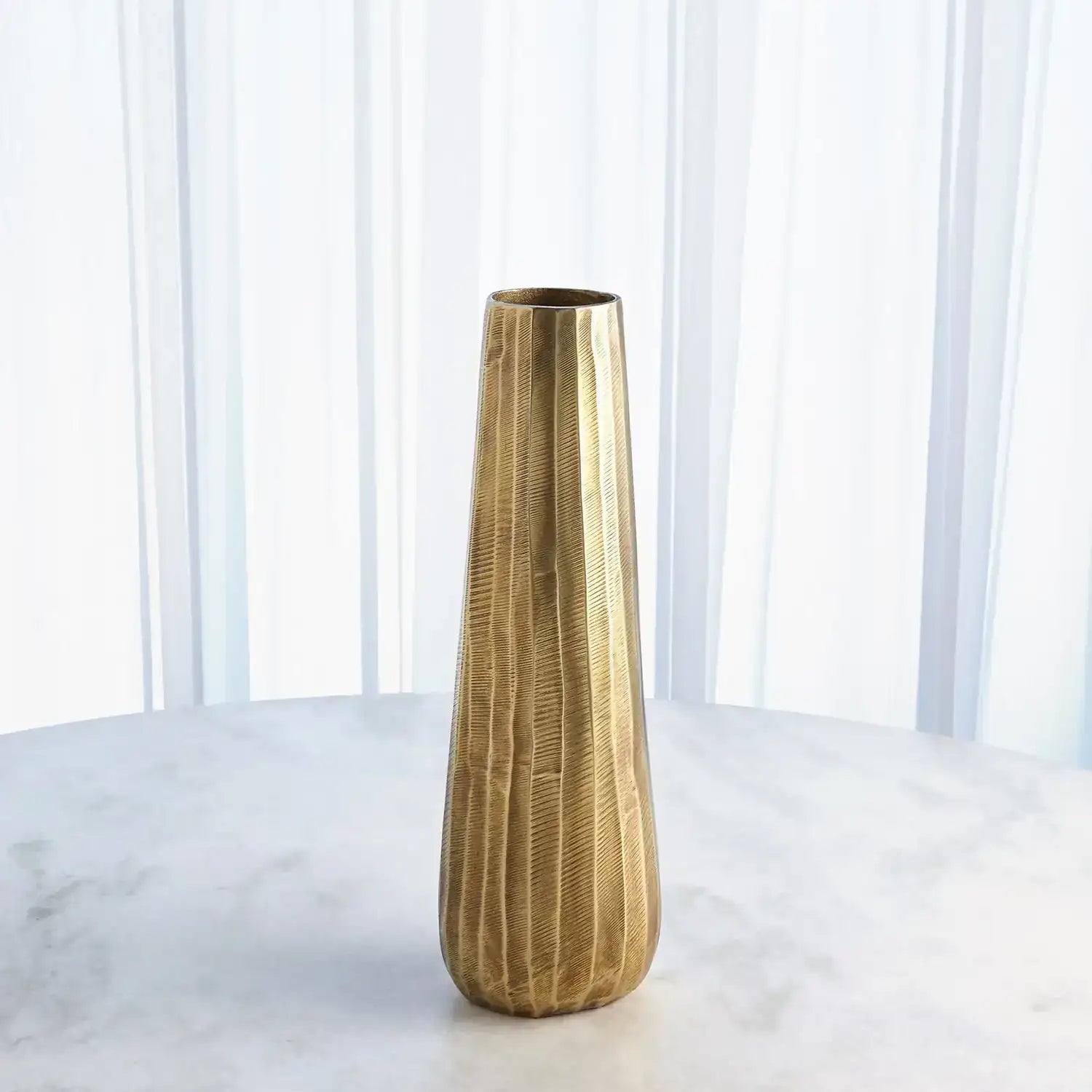 GLOBAL VIEWS CHASED ROUND VASE - Decorative Accents