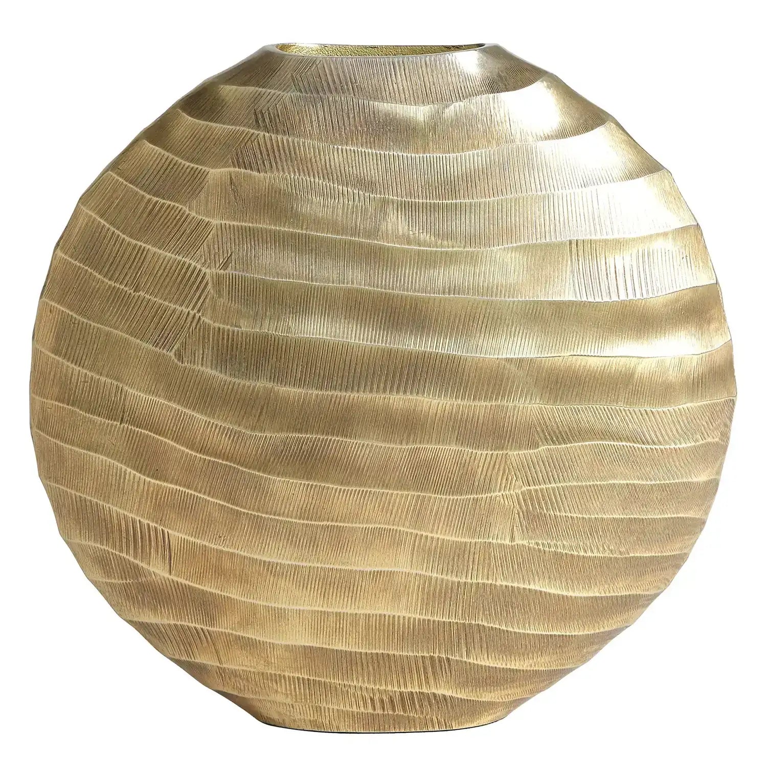 GLOBAL VIEWS CHASED OVAL VASE - Decorative Accents