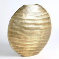 GLOBAL VIEWS CHASED OVAL VASE - Decorative Accents
