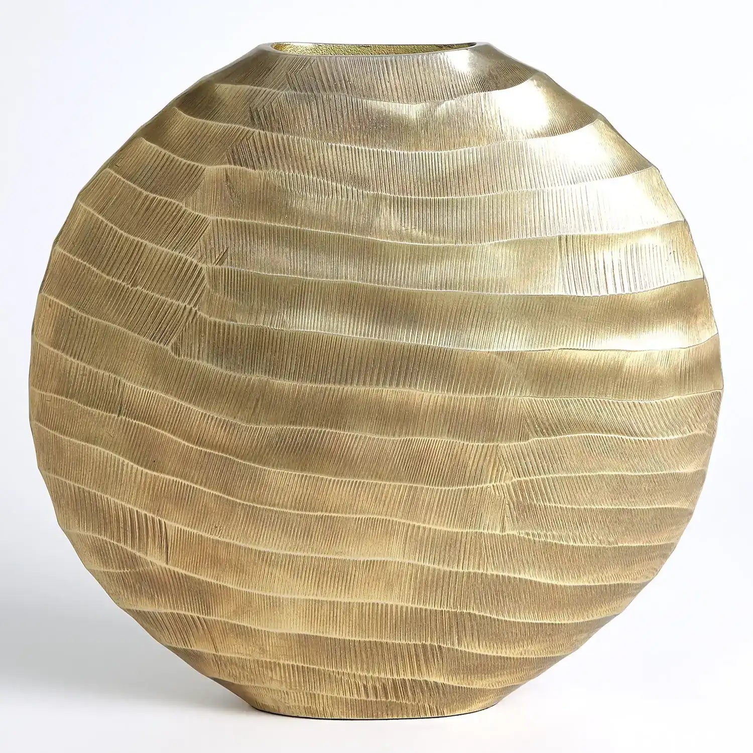 GLOBAL VIEWS CHASED OVAL VASE - Decorative Accents