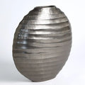 GLOBAL VIEWS CHASED OVAL VASE - Decorative Accents
