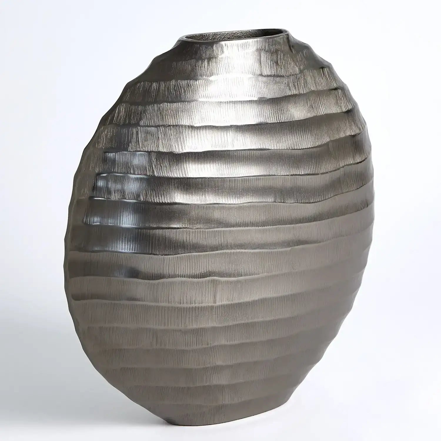 GLOBAL VIEWS CHASED OVAL VASE - Decorative Accents
