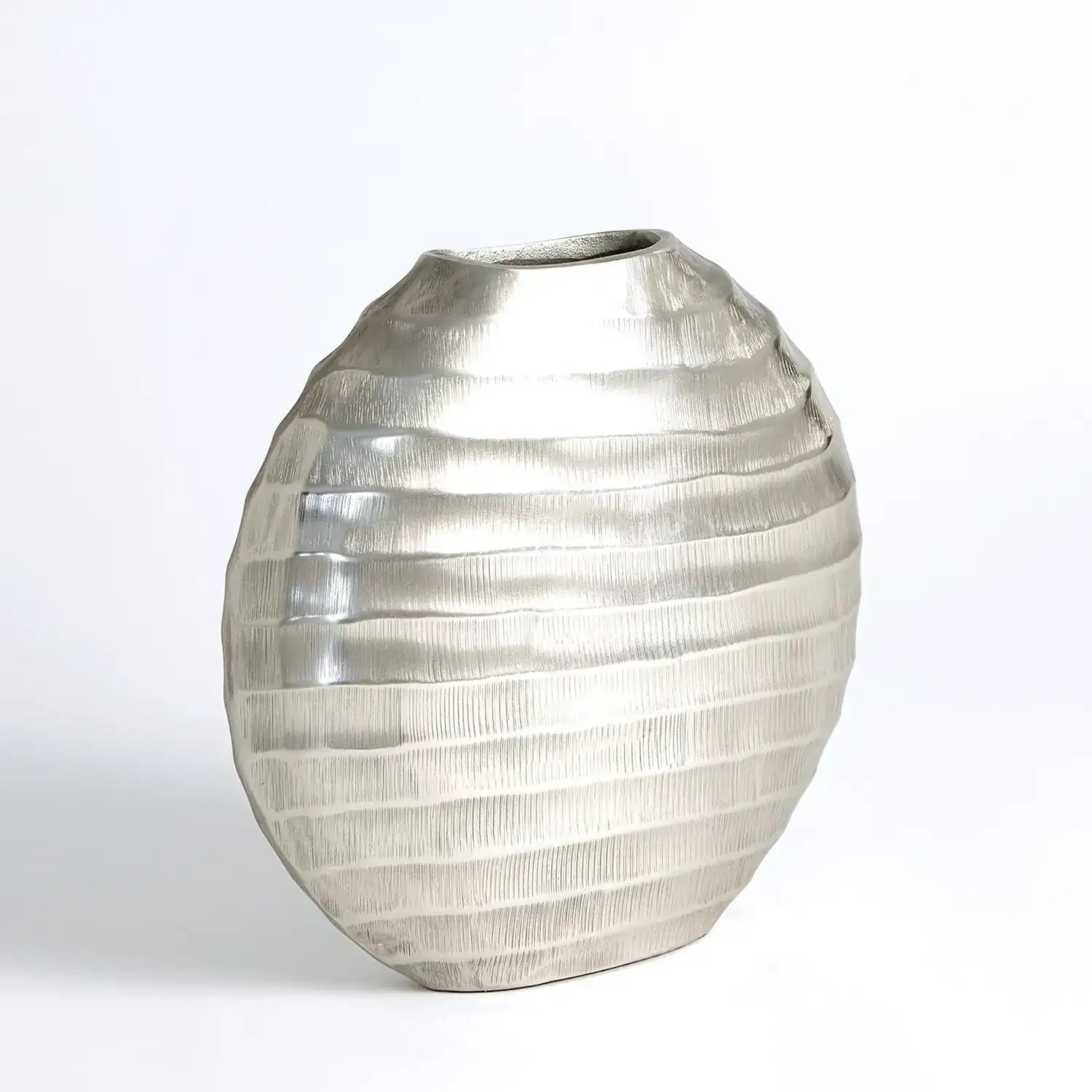 GLOBAL VIEWS CHASED OVAL VASE - Decorative Accents