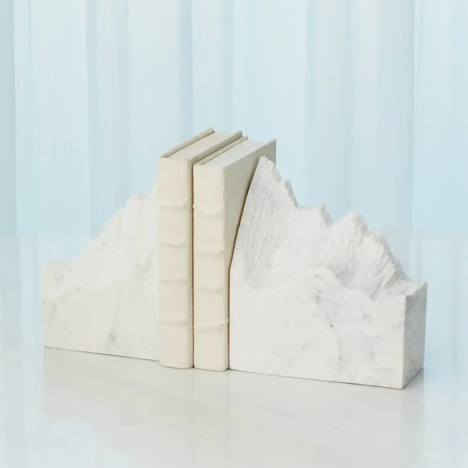 GLOBAL VIEWS PAIR MOUNTAIN SUMMIT BOOKENDS - Decorative Accents