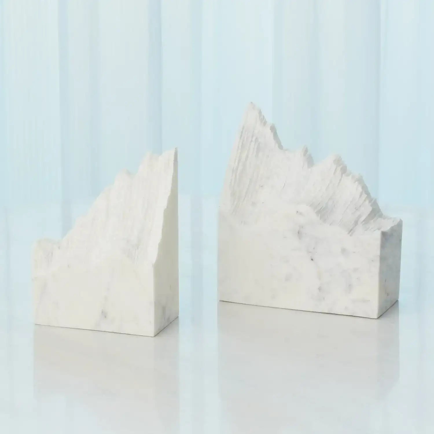 GLOBAL VIEWS PAIR MOUNTAIN SUMMIT BOOKENDS - Decorative Accents