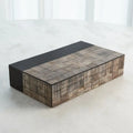 GLOBAL VIEWS GILLES RIBBED HORN/RESIN BOX - Decorative Accents