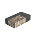 GLOBAL VIEWS GILLES RIBBED HORN/RESIN BOX - Decorative Accents