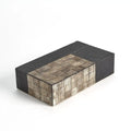GLOBAL VIEWS GILLES RIBBED HORN/RESIN BOX - Decorative Accents