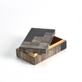 GLOBAL VIEWS GILLES RIBBED HORN/RESIN BOX - Decorative Accents