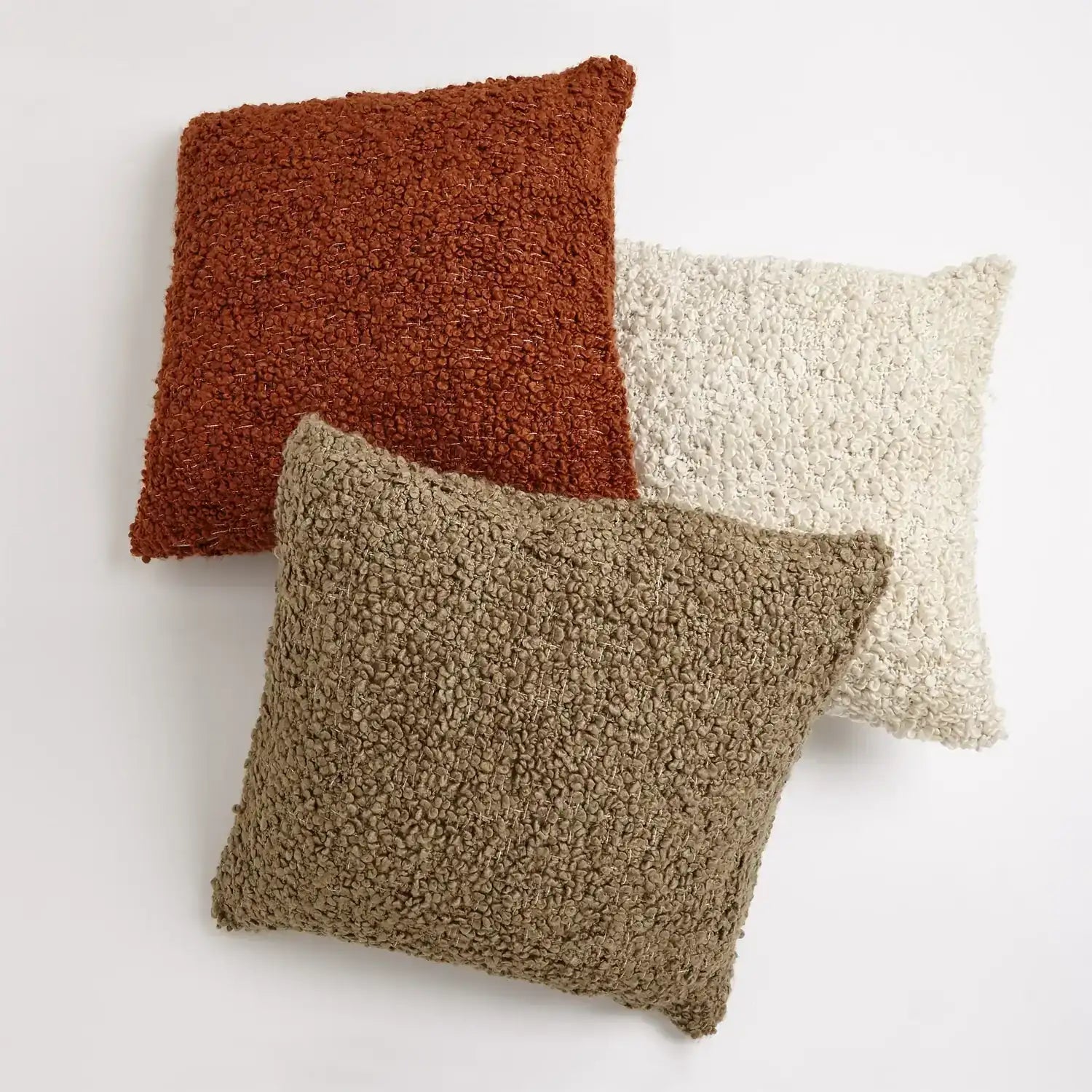 GLOBAL VIEWS TEXTURED BOUCLE PILLOW - Decorative Accents