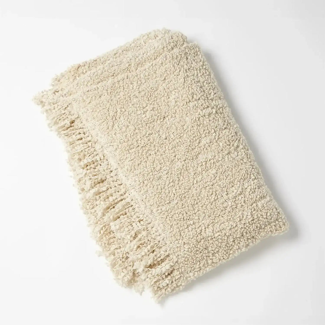 GLOBAL VIEWS TEXTURED BOUCLE THROW - Decorative Accents