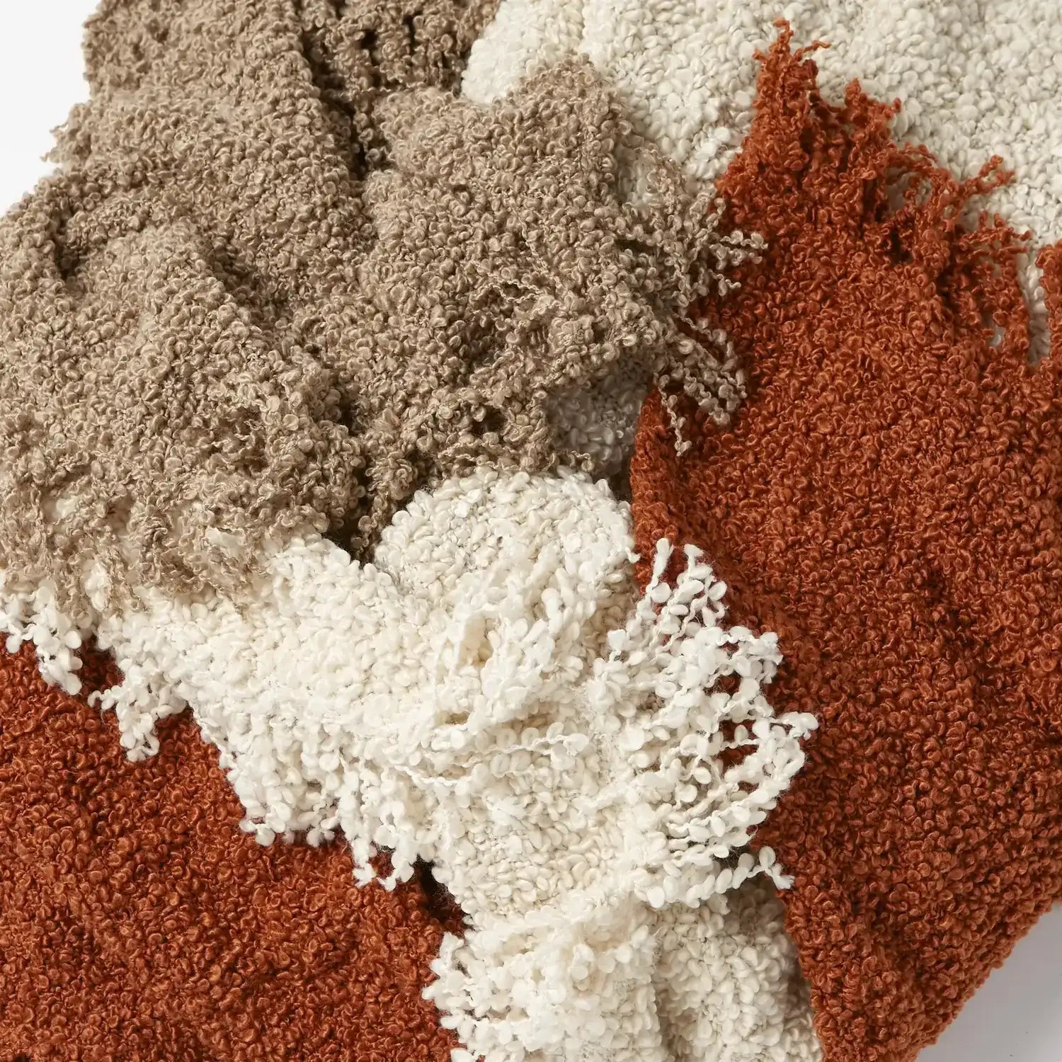 GLOBAL VIEWS TEXTURED BOUCLE THROW - Decorative Accents
