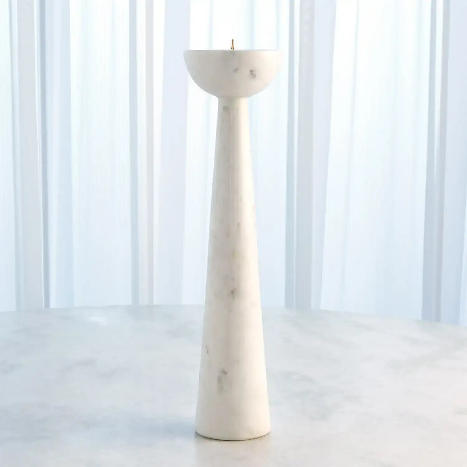 GLOBAL VIEWS ROUND TOP CANDLE STAND - Decorative Accents