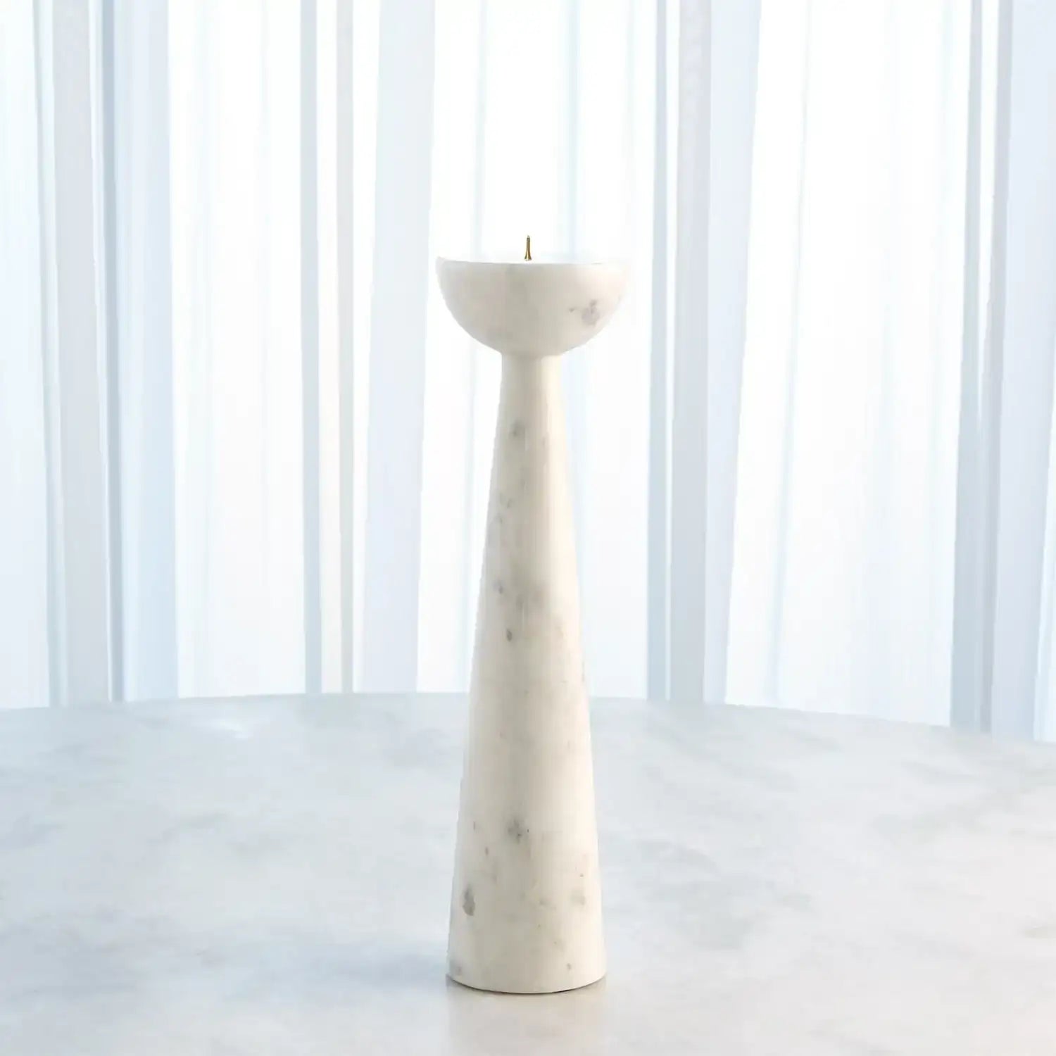 GLOBAL VIEWS ROUND TOP CANDLE STAND - Decorative Accents