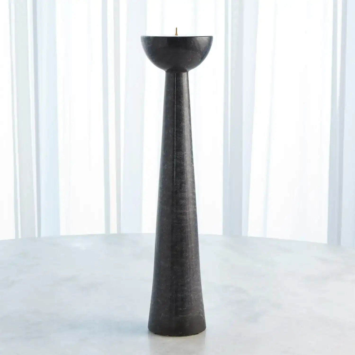 GLOBAL VIEWS ROUND TOP CANDLE STAND - Decorative Accents