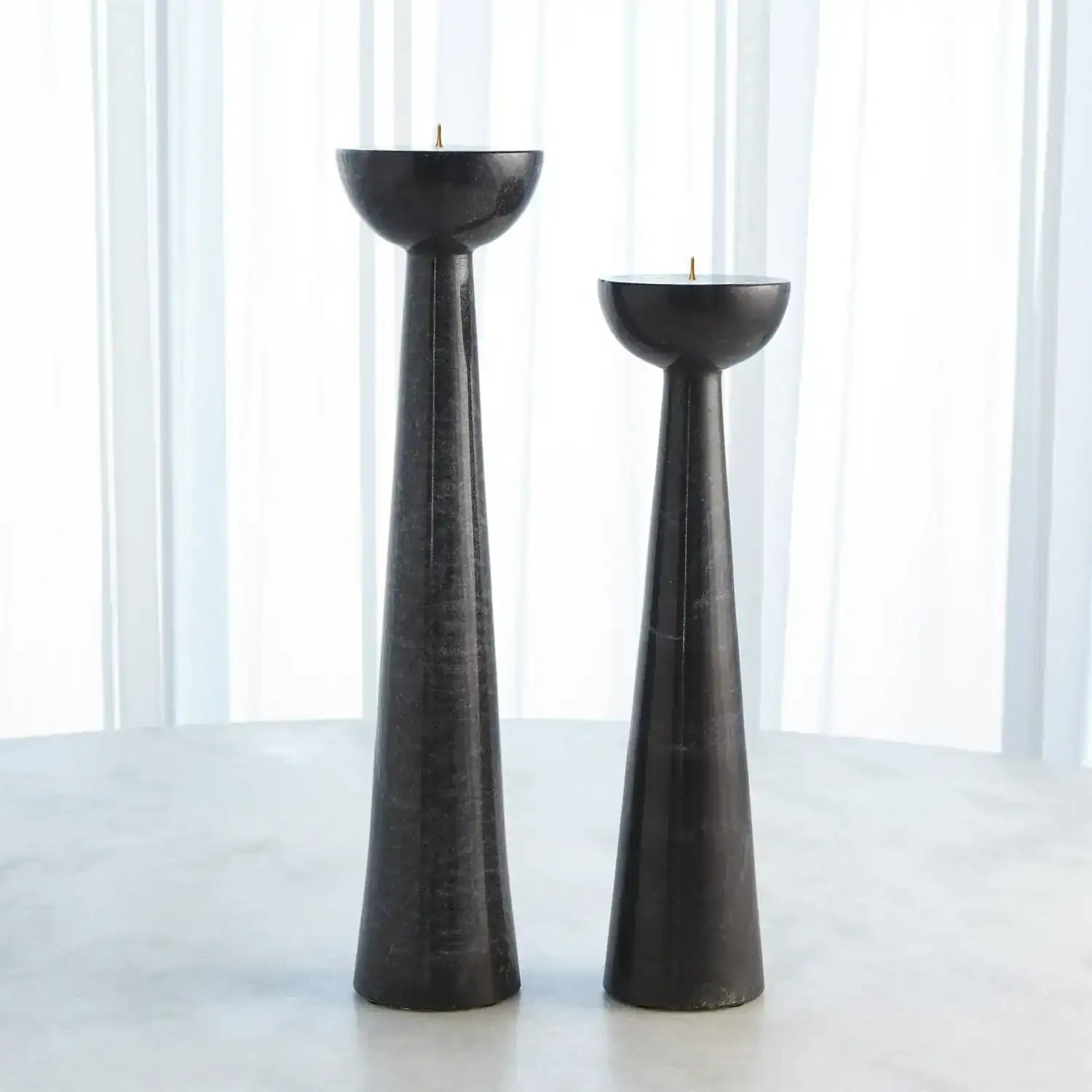 GLOBAL VIEWS ROUND TOP CANDLE STAND - Decorative Accents