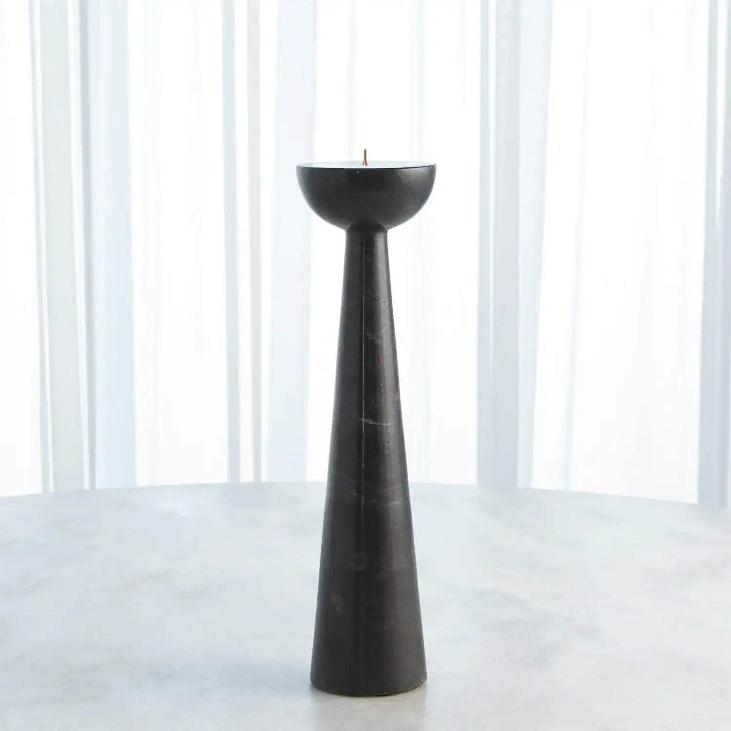 GLOBAL VIEWS ROUND TOP CANDLE STAND - Decorative Accents