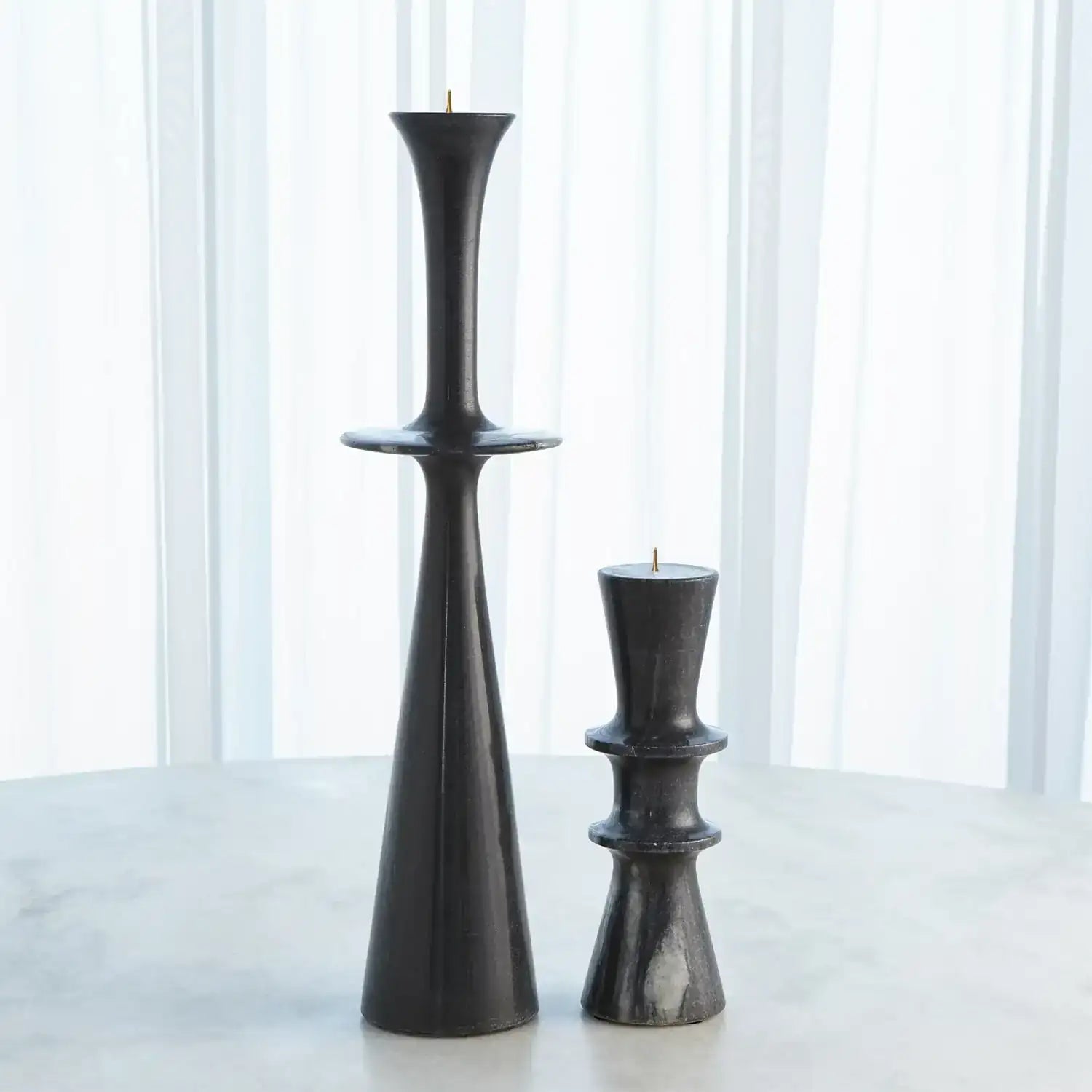 GLOBAL VIEWS DOUBLE FLAIR CANDLE STAND - Decorative Accents