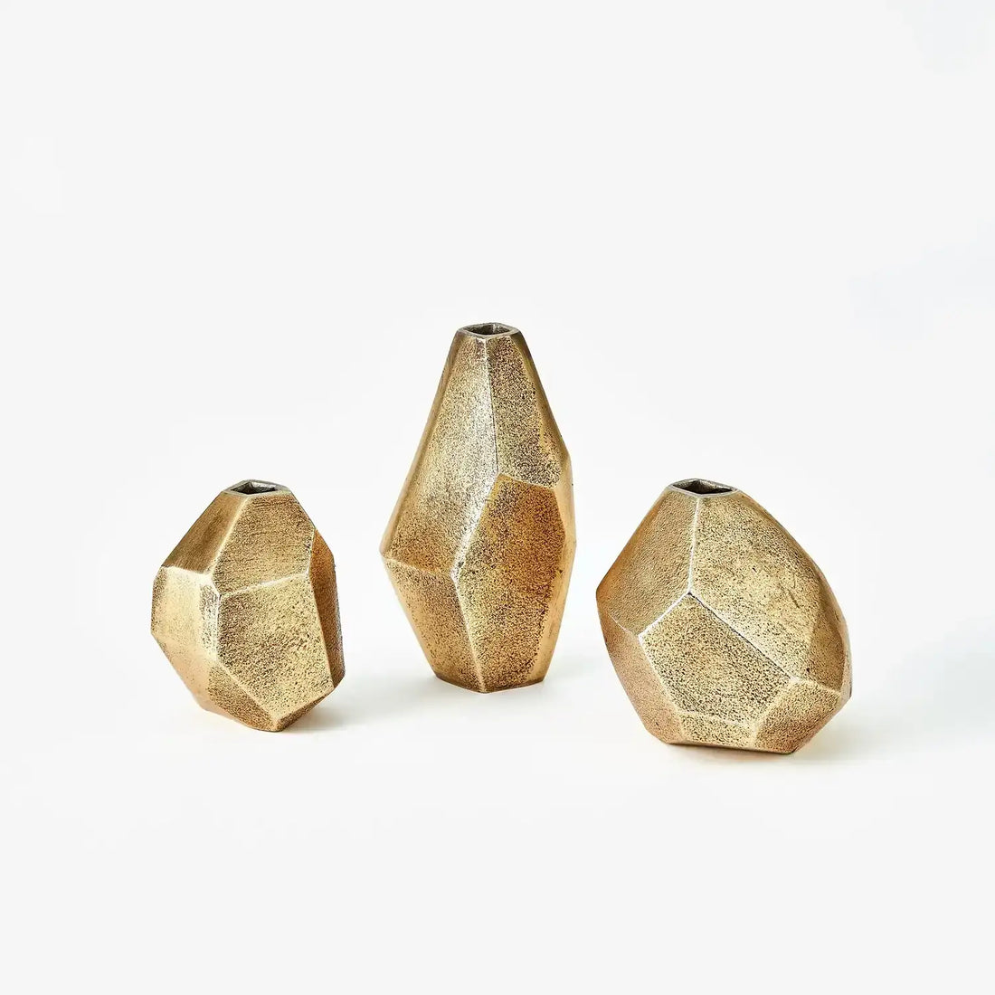 GLOBAL VIEWS S/3 GEO VASES - Decorative Accents