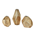 GLOBAL VIEWS S/3 GEO VASES - Decorative Accents