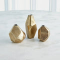 GLOBAL VIEWS S/3 GEO VASES - Decorative Accents