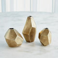 GLOBAL VIEWS S/3 GEO VASES - Decorative Accents