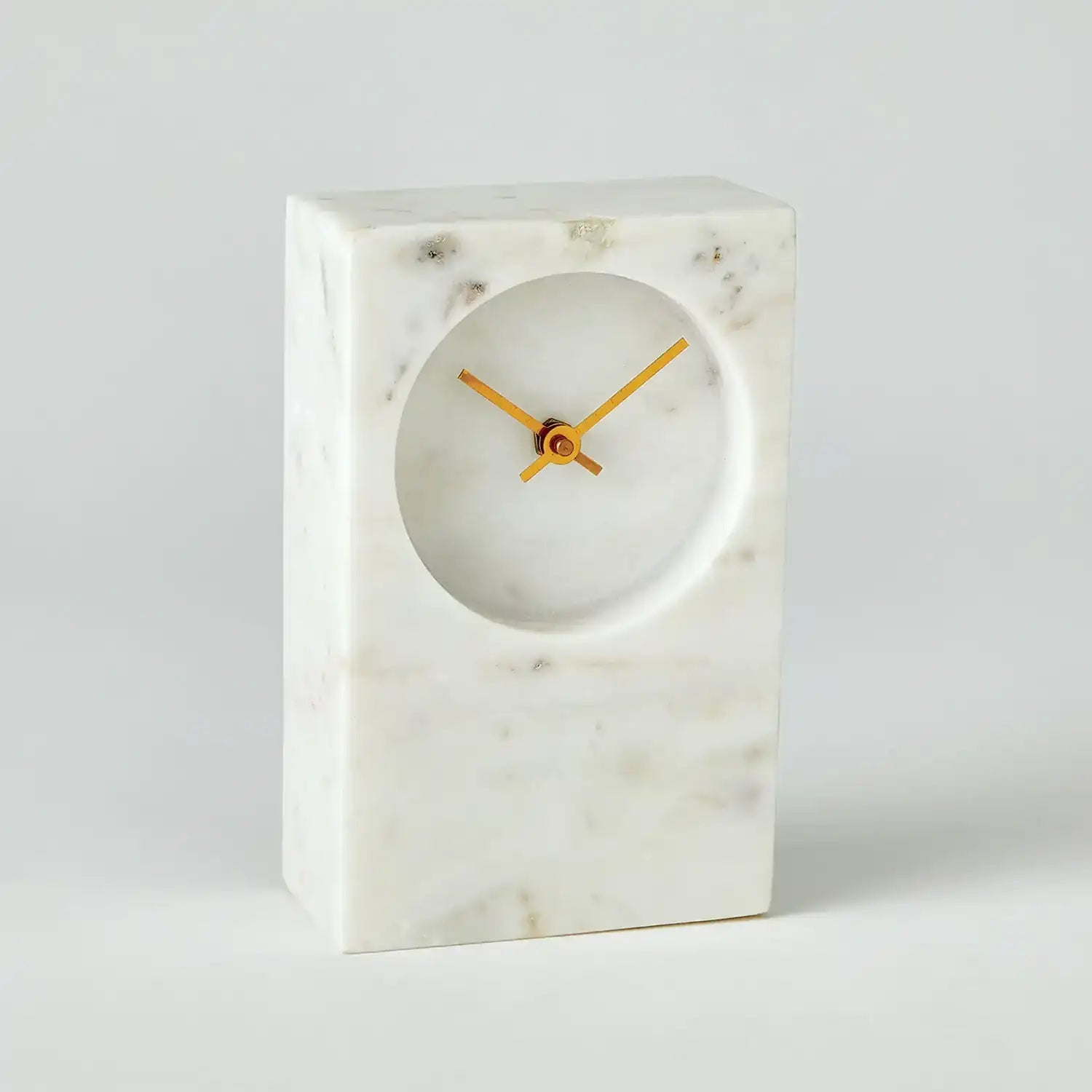 GLOBAL VIEWS MARBLE TOWER CLOCK - Decorative Accents