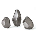 GLOBAL VIEWS S/3 GEO VASES - Decorative Accents