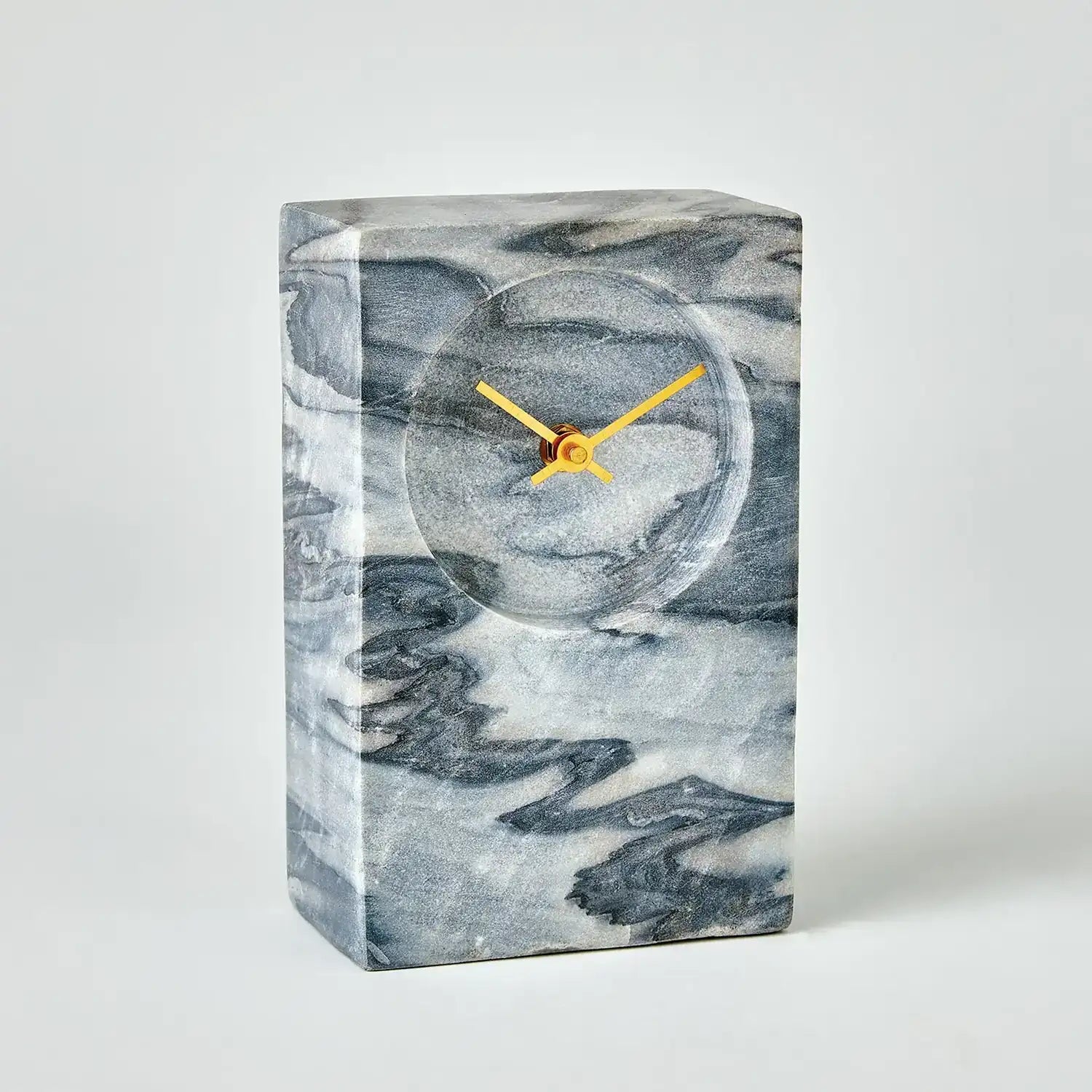 GLOBAL VIEWS MARBLE TOWER CLOCK - Decorative Accents