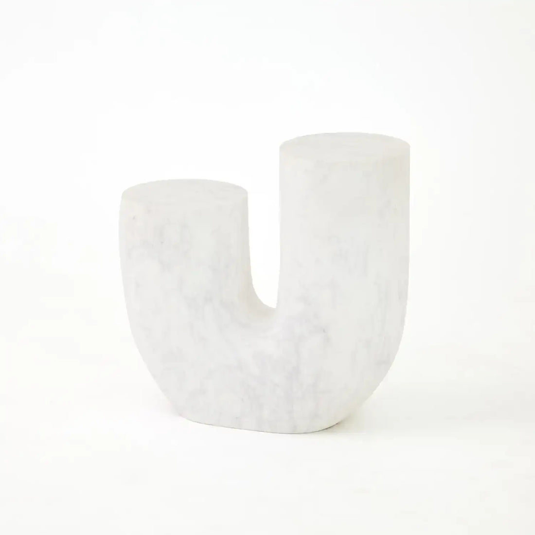 GLOBAL VIEWS MARBLE TUBE TABLE - Side