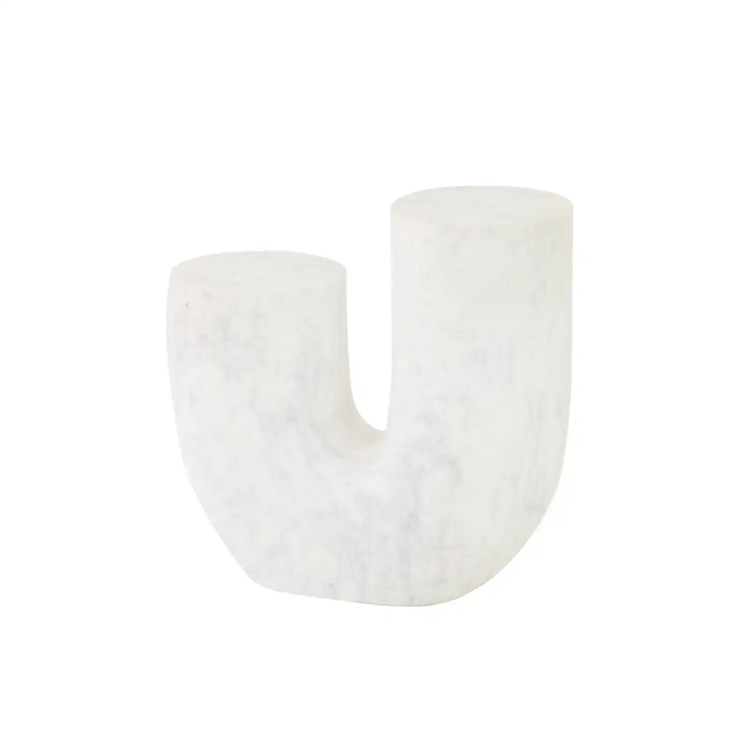 GLOBAL VIEWS MARBLE TUBE TABLE - Side