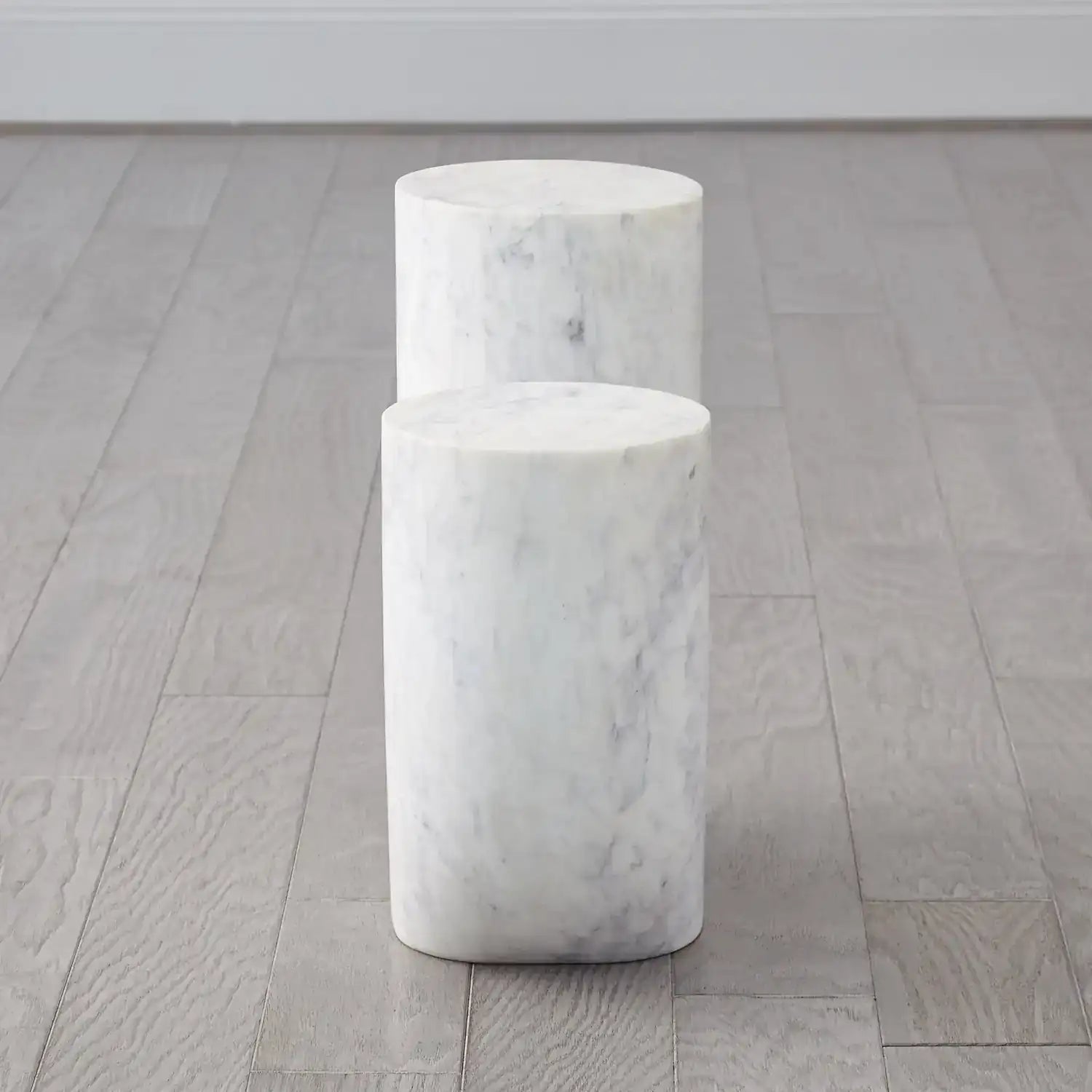 GLOBAL VIEWS MARBLE TUBE TABLE - Side